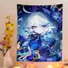 Furina Genshin Tapestry Art Printing Art Science Fiction Room Home Decor Wall Art Decor