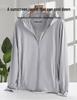 Customized Unisex Hooded UV Protection Jacket - Summer Breathable Sun Shirt with Long Sleeves