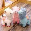 25cm Smile Alpaca Llama Plush Toy Soft Stuffed Animal Kawaii Cute Toy Cozy Throw Pillow Home Decoration for Kids Birthday Gift