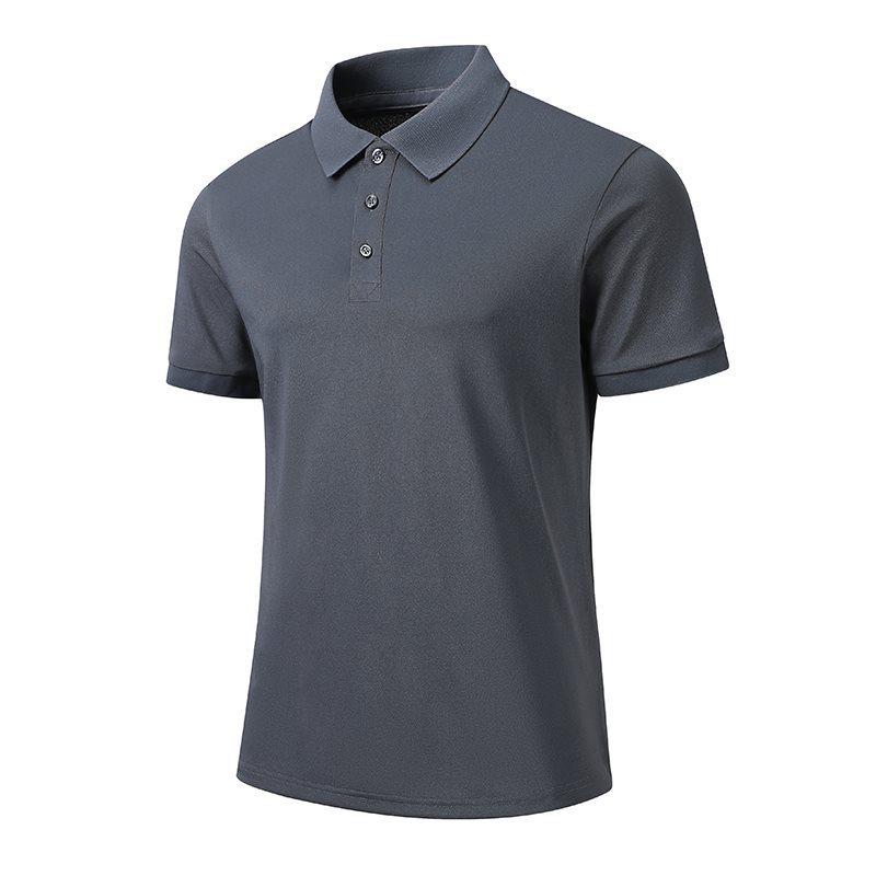 Polo Casual da Uomo 2026 ad Alta Elasticità - Manica Corta, Fine Cotone Imitazione, Collo a Revers.