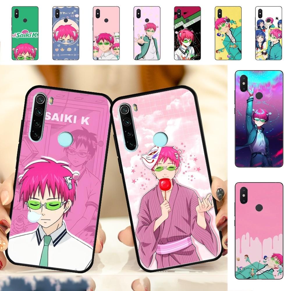 New Anime Saiki Kusuo Phone Case For Redmi Note 4 X 5 A 6 7 8 T 9 9S 10 11 11S 11Epro Poco M3 pro