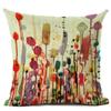Animal Bird Pattern Cushion Cover Bird Cotton Linen Decorative Pillowcase For Sofa Plant Pillow Case Cover Kussensloop Almohada