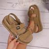Women Roman Flat Sandals Casual Comfortable Thick Sole Sandals Height Increase 2026 New Summer Shoes for Women Zapatos De Mujer
