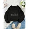 Crewneck Sweatshirt for Girls Featuring Adorable Animal Designs, Suitable for Machine Washing