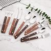 20-Piece Silverware Eating Utensils Set with Retro Handle, Service for 4, Stainless Steel Flatware Knife Fork Spoon Set Mirror Dishwasher Safe