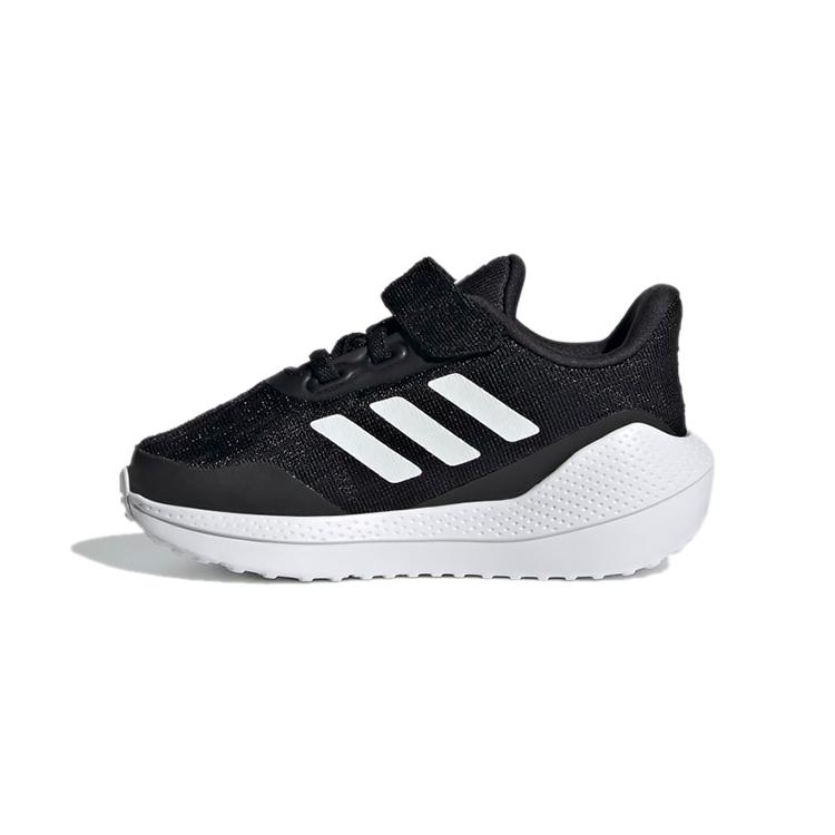 Adidas EQ21 Run El I Low top Toddler Shoes Black White Infant And Toddler FX2257 23.5