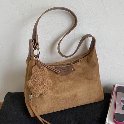 Bolsa de ombro simples e elegante de alto valor para aula universitária, bolsa tote feminina de outono, nova, grande capacidade