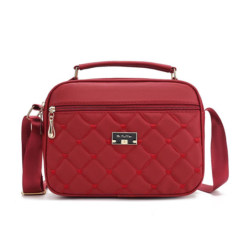 Modna Damska Torba Nowy Styl Diamentowa PU Torba Crossbody Wszechstronna Mała Torba Damska Torba na Ramię