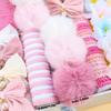 179Pcs/Set Colorful Girls Hair Accessories Set Flower Shape Hair Bows New Hair Clips  Party Dress Up