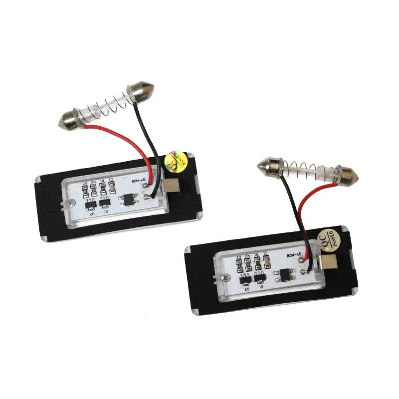For Mini Cooper R56 R57 R58 R59 R50 R52 R53 LED License Plate Light 2PCS White Car Number Lamp Error Free OEM#:51132756227