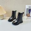 Mädchen Mode Kurze Stiefel Herbst Mädchen Einzelstiefel Mode Kinder Lederstiefel