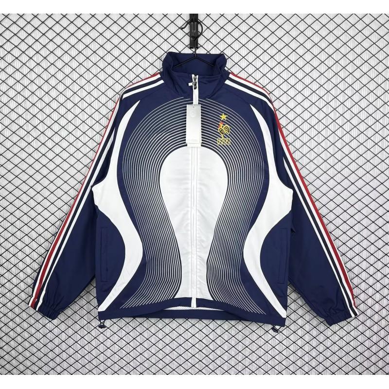 Maglia da Calcio Stile Vintage Giacca Sportiva Casual da Adulto Giacca a Vento Tutto