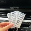 4/8 Stück Auto Metallaufkleber modifiziertes Auto Logo für A3 A4 A5 A6 A7 Q3 Q7 Q8 TT Mittelkonsolen-Display Türgriff Fensteraufkleber