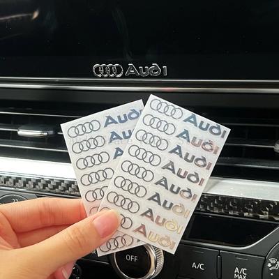 4/8 STuks metalen autosticker aangepast autologo voor s1 A3 A4 A5 A6 A7 Q3 Q7 Q8 TT middenconsole display deurklink raamsticker