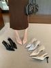 Women's Pointed Toe Kitten Heel Thin Straps Bowknot Spring French Style Elegant Sandals - Perfect for Daily Wear