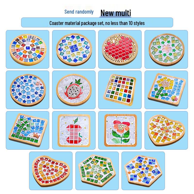 DIY Mosaic Coaster Kit for Kids: Creative Father's Day Craft