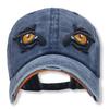 WHITE FANG Hut Vintage Distressed Kappe Einzigartige Lustige Augenklappe CA222 Herren (02 Marineblau)