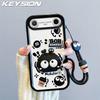 KEYSION Stoßfeste Hülle für TECNO Pova Slim 5G mit Lanyard Weiches Silikon Niedliche 3D-Cartoon-Puppe Handy-Rückseite für Spark Slim 4G