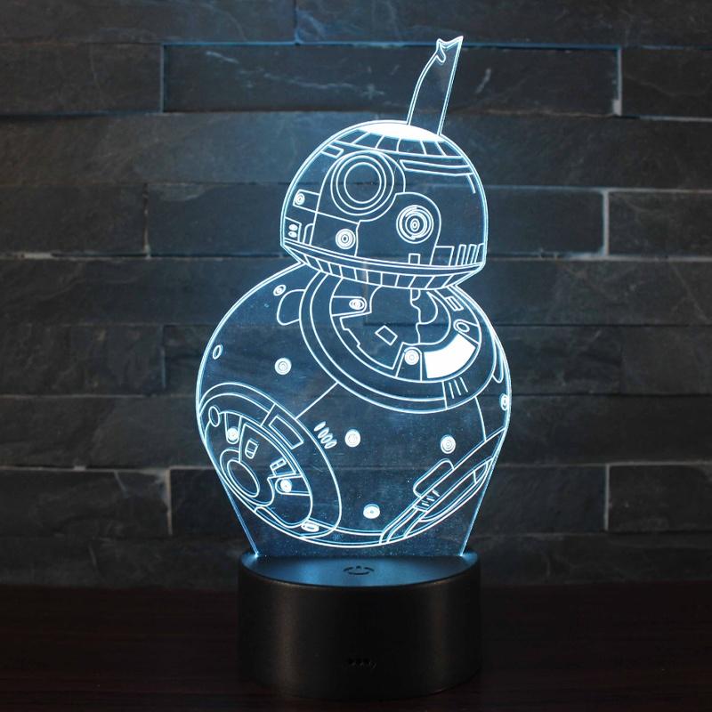 3d Illusion Star Wars Night Light Decor Lamp With Smart Touch The Perfect Home Decoration