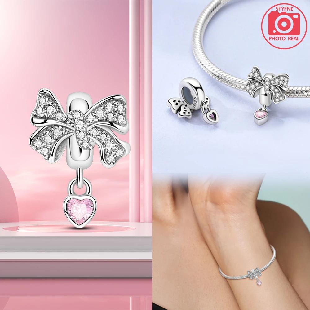 Gorgeous Bow Positioning Beads Copper Plated For Charms Copper Plated Original Bracelet For Jewelry Making