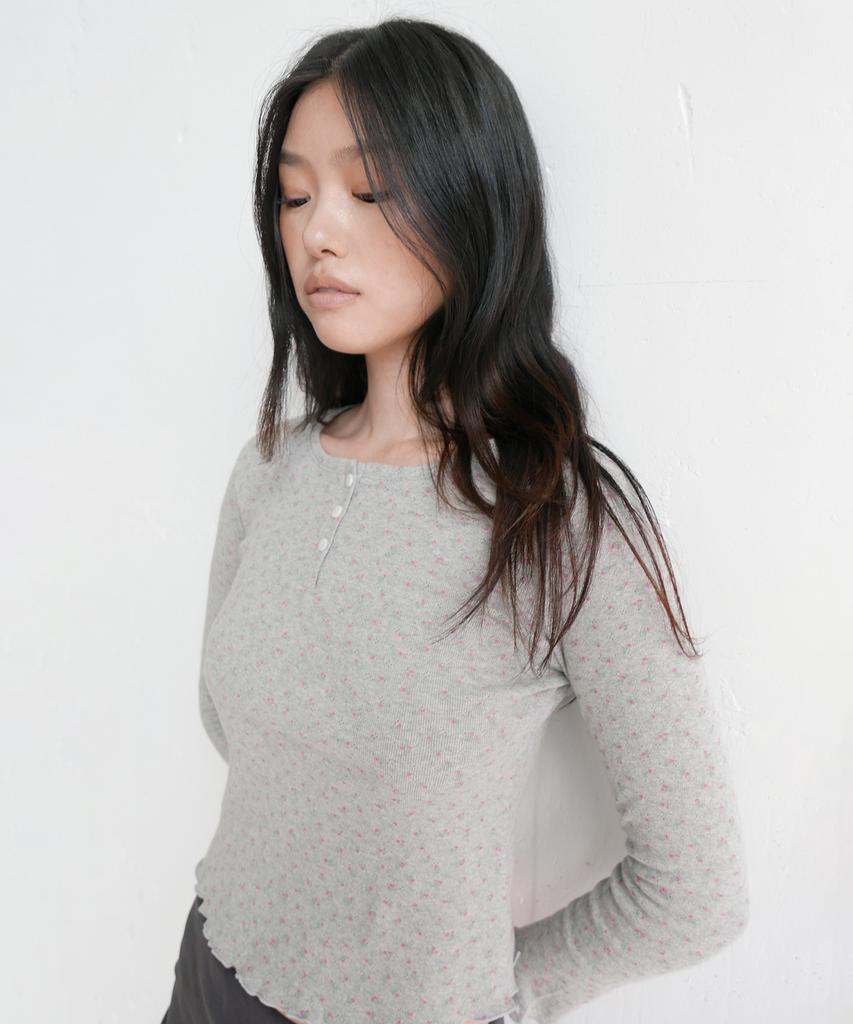 DEARSTALKER D. Basic Pointelle Henley Tee - 4 Color