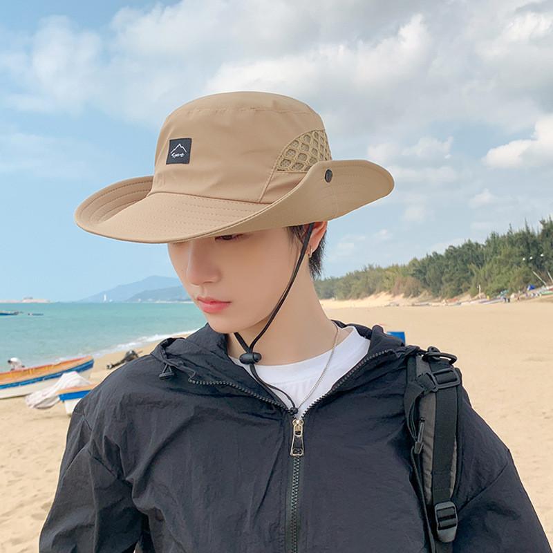 

Summer Men Breathable Mesh Fisherman Hat With Wide Brim For Outdoor Fishing And Hiking хакі