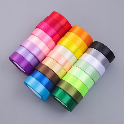 2cm Satin Polyester Ribbon for Gift Packaging & Wedding Cake Decoration