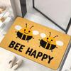 1pc of an Adorable Bee Design High-Definition Printed Doormat, Featuring a Non-Slip Surface Suitable for Bathroom Floors, Made from Microfiber That Ab