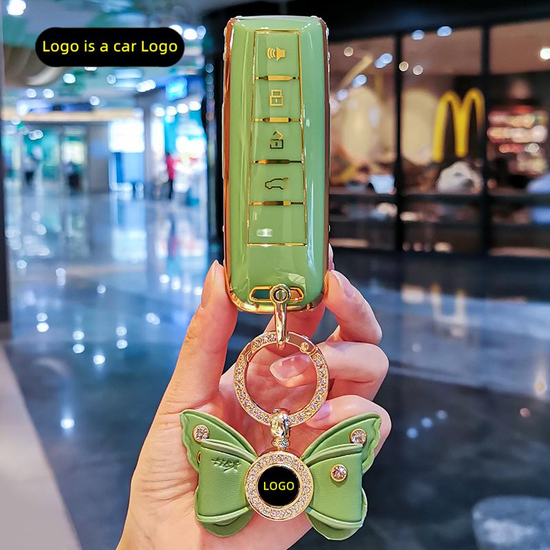 New TPU Car Key Case Cover Protect Shell Bag For Great Wall GWM WEY Coffee01 Coffee02 WEY-X WEY-S WEY-GT VV7 GT Auto Accessories