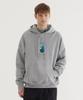 Cactus Graphic Hoodie Melange Gray