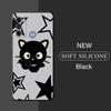 Cute Funny Lucky Cat Cover Phone Case for Motorola Moto G71 G72 G60 G22 G50 G51 G52 G53 G73 G60s G30 G32 G31 Black Soft
