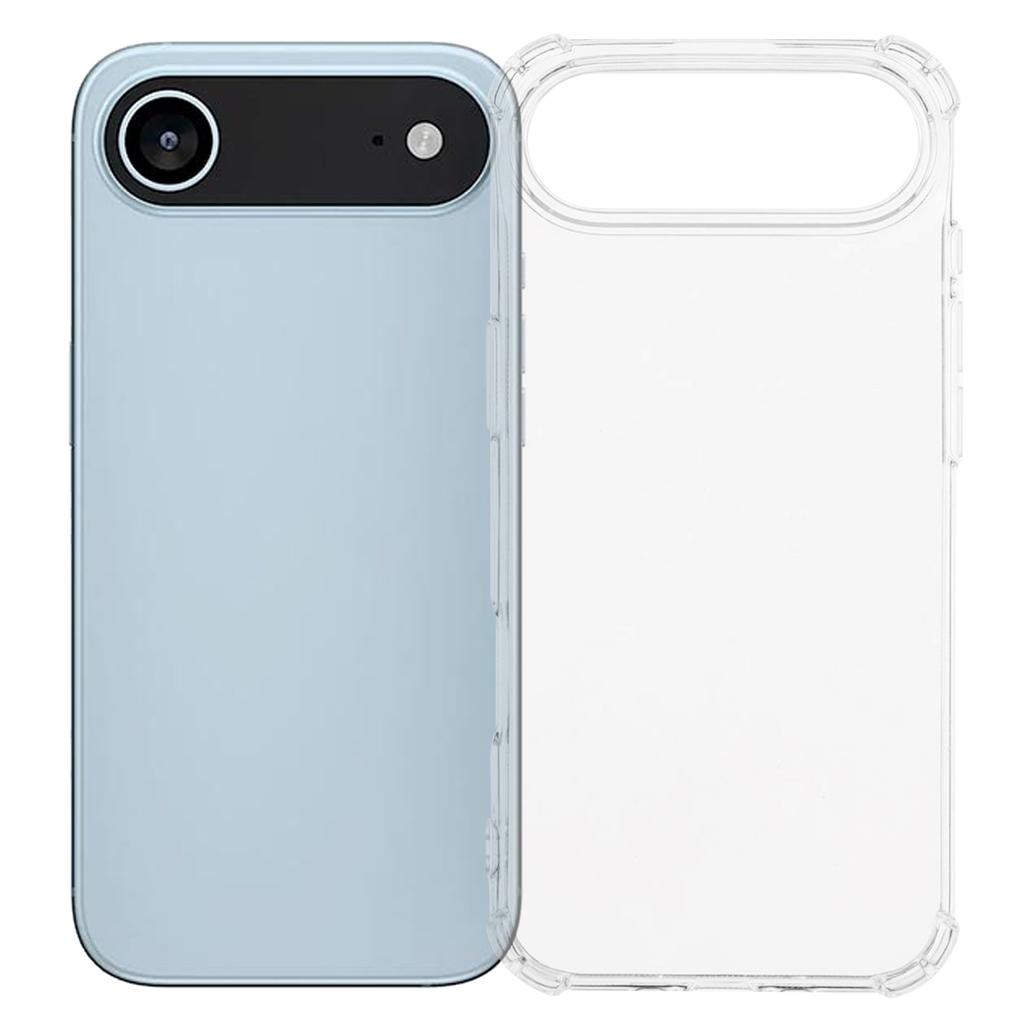 For iPhone 17 Air Telefondeksel Forsterket Fire Hjørner Anti-Fall Klar TPU-deksel