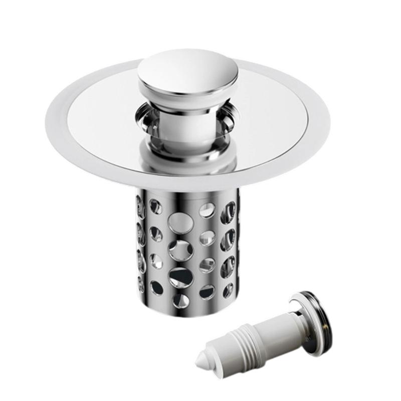Practical Bathtubs Drain Stoppers And Drain Collector Bounces Designs Without Clog Filter Basket Accessory for Drain