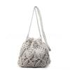 New Summer Fashion Handmade Hollow Out Bucket Bags for Women Shoulder Crossbody Bag Female Handbag Casual Travel Beach Handbags
