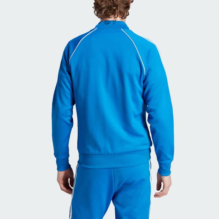 Adidas Originals Adicolor Classics Sst Track Jacket With Three-Stripes And Trefoil Logo Men Tops Blue IL2493