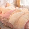 Luxurious Mink Velvet Four-Piece Winter Bedding Set - Warm Crystal Velvet Duvet and Bed Sheets