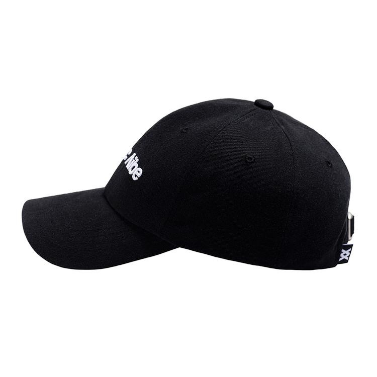 Atiseutigbaibeu Volume Logo Baseball Cap Black White
