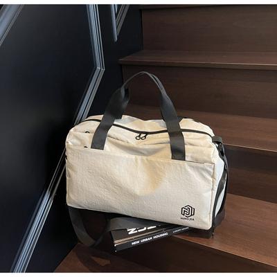 Bolsa simples para viagens de curta distância Bolsa esportiva fitness de cor sólida grande capacidade Bagagem de armazenamento para viagens de negócios