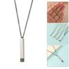 Multipurpose Memory Pendant Sturdy Stainless Steel Necklace Jewelry Accessory for Ashes and Special Messages Adults