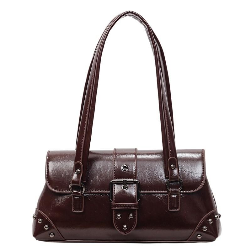 Modern Pu Material Shoulder Tote Bag With Spliced Design For Casual Outings And Trendy Looks