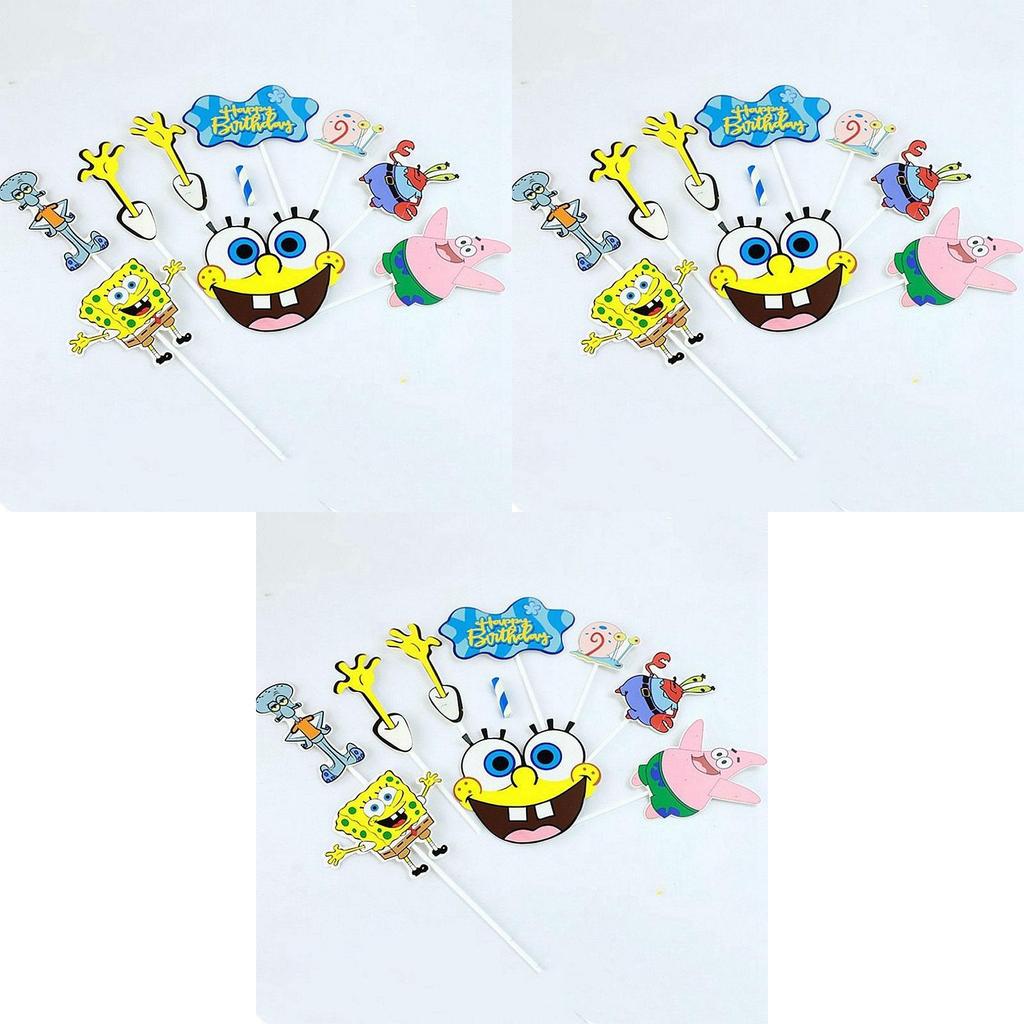 Carini Cake Toppers di Spongebob per Feste di Compleanno dei Bambini