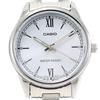CASIO Quartz Analog Stainless Women's Watch, Steel, Silver/Sky Blue, LTP-V005D-2B3 [Used]