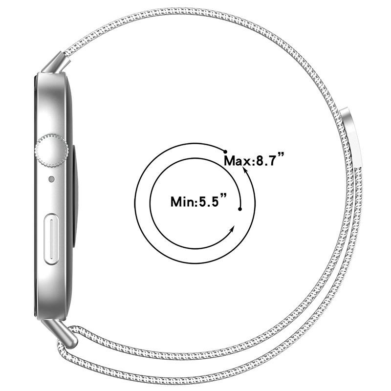 Bracelet en acier inoxydable pour Huawei Watch Fit 3 Bracelet de remplacement pour bracelet intelligent Milan Magnétique pour Huawei Fit3 Bracelet en métal