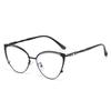 Rennes fashion European and American elegant temperament glasses triangular cat eye personality anti-blue light female flat glasses cat glasses frame