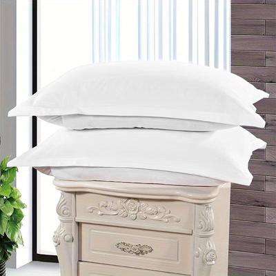 2 fundas de almohada de fibra de poliéster cepillada 100 % (Sin núcleo), Súper suave y cómodo, antiarrugas, resistente a la decoloración y a las manchas.