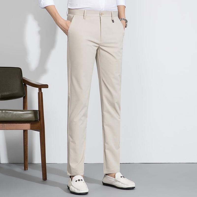 MONTAGUT Men's Wrinkle-Resistant Breathable Casual Trousers