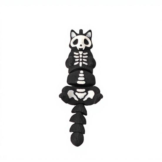 Keychain Mini Cat Key Chain Soft 3D Printed Stress Reliever Compact Size Clip-On Bag