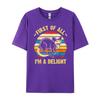 First Of All I M A Delight Sarcastic Angry Opossum Possum Anime T Shirts Mens Designer Clothes Game