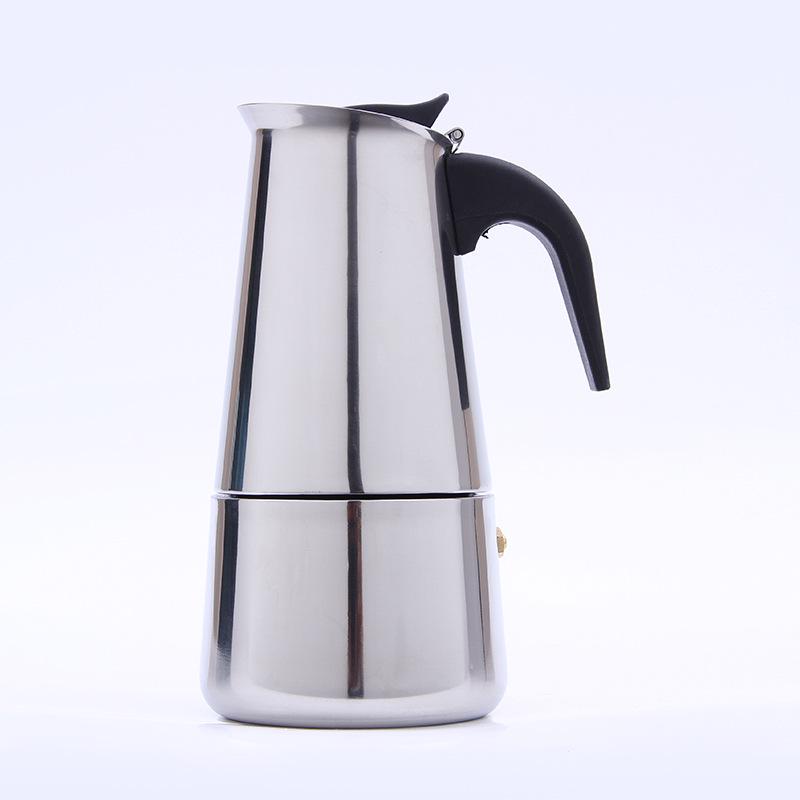 EU-kontakt Rostfritt Stål Mokabryggare & Elektrisk Värmeplatta Kaffekit