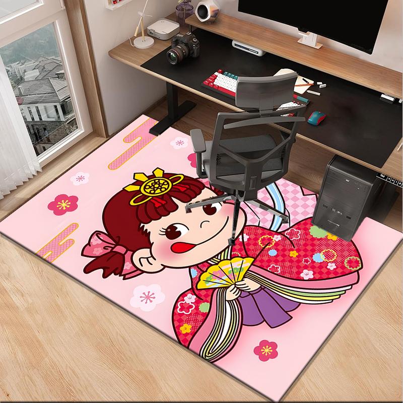 Floral Milk Celebration  Office Rug Chair Mat, Game Carpet, Suitable for Front Door, Bedroom, Living Room, Desk, Holiday Gift